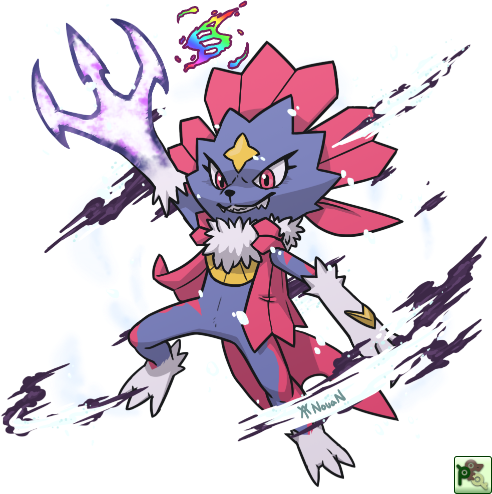 Weavile Pokemon PNG Isolated Transparent