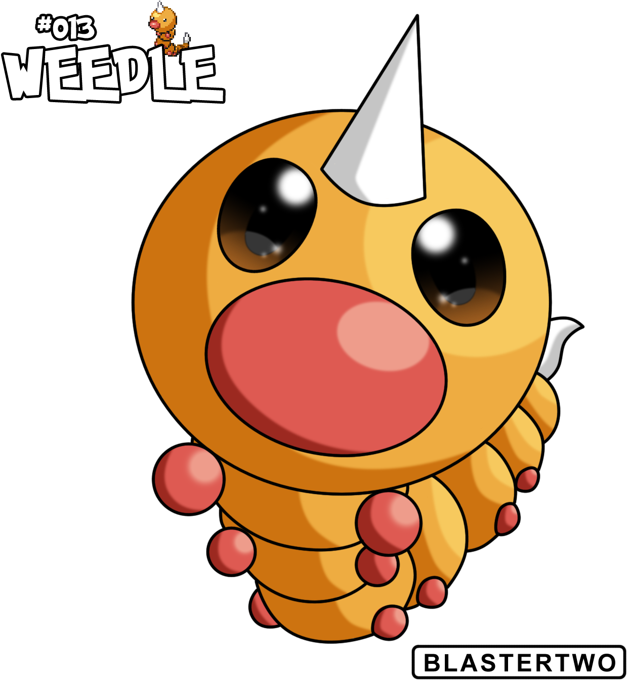 Weedle Pokemon PNG Isolated Picture