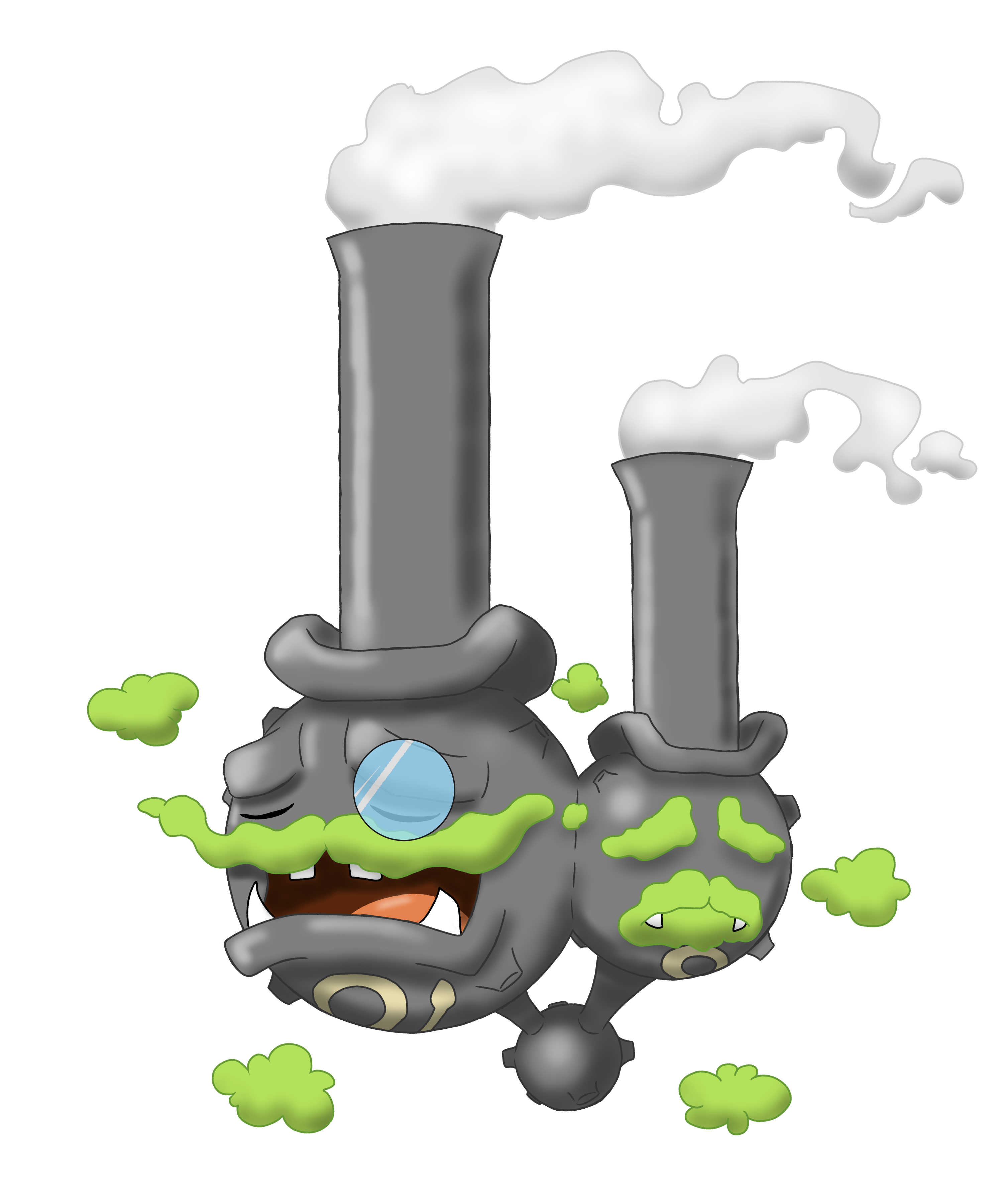 Weezing Pokemon PNG Clipart