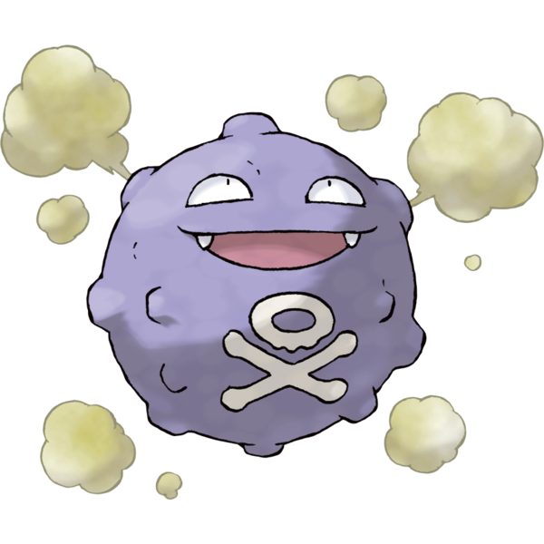 Weezing Pokemon PNG Isolated Clipart