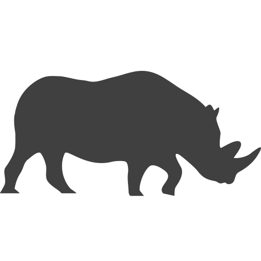 White Rhinoceros PNG Picture