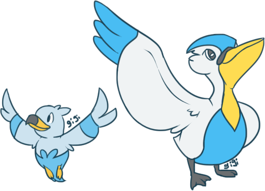 Wingull Pokemon PNG Isolated HD