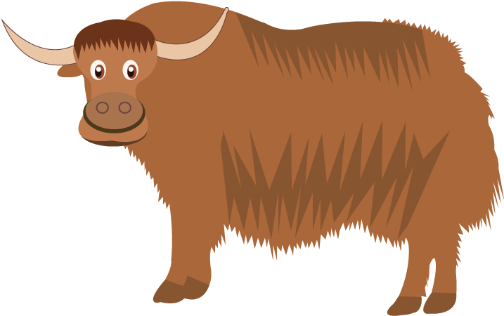 Yak PNG Isolated Image
