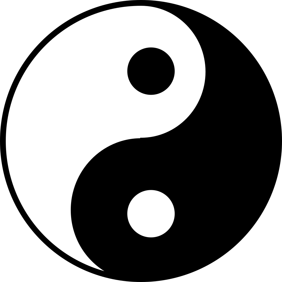 Yin and Yang PNG Transparent Image