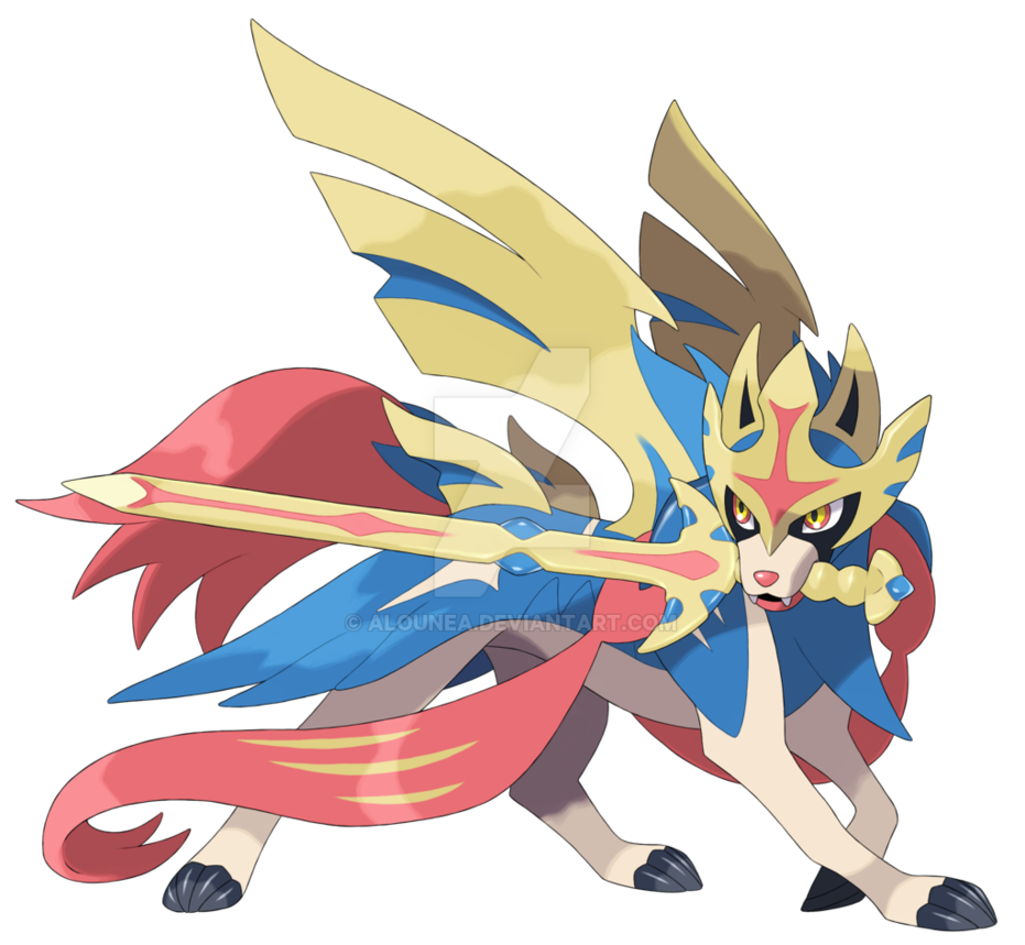 Zacian Pokemon Background Isolated PNG