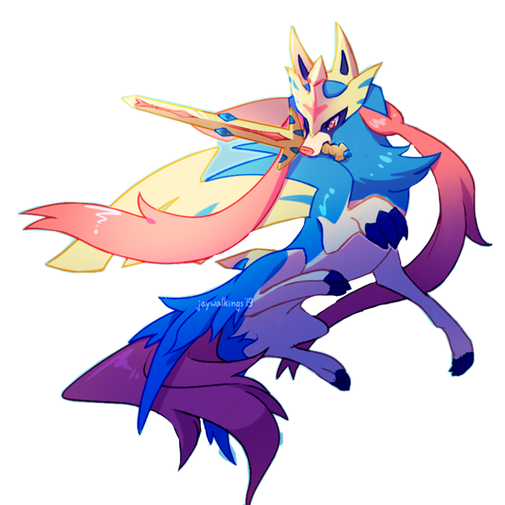 Zacian Pokemon PNG Isolated Pic