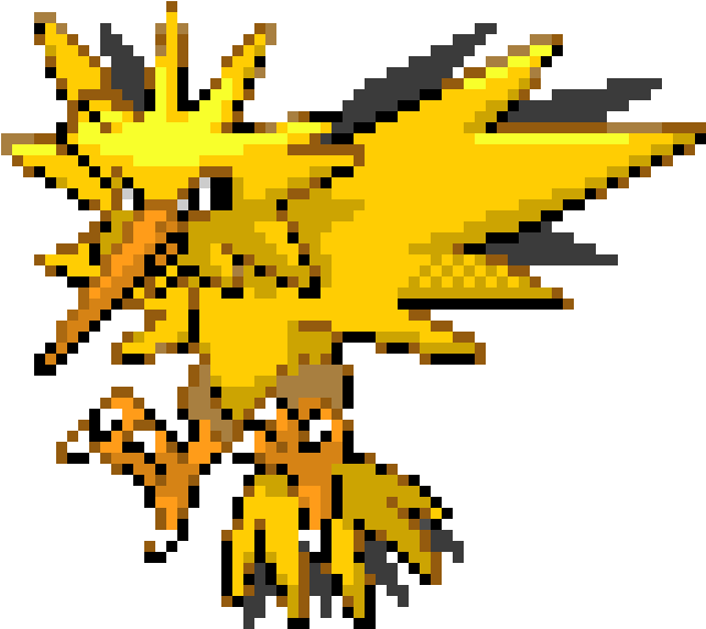 Zapdos Pokemon PNG Isolated Pic