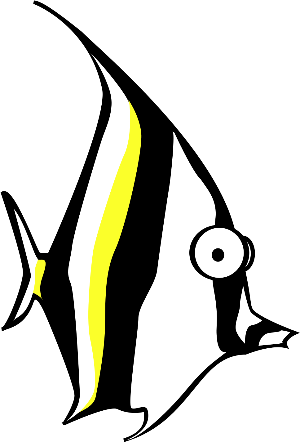 Zebra Fish PNG Clipart