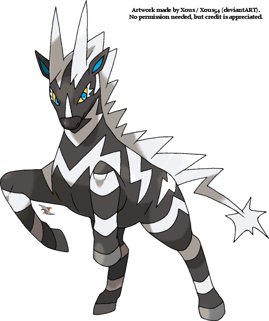 Zebstrika Pokemon PNG Isolated Free Download