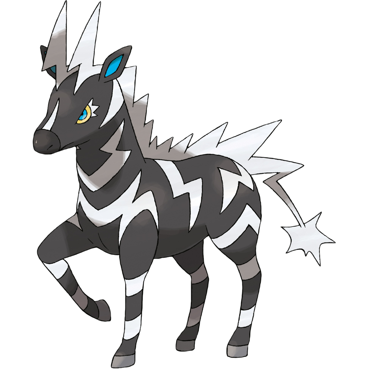 Zebstrika Pokemon PNG Isolated Picture