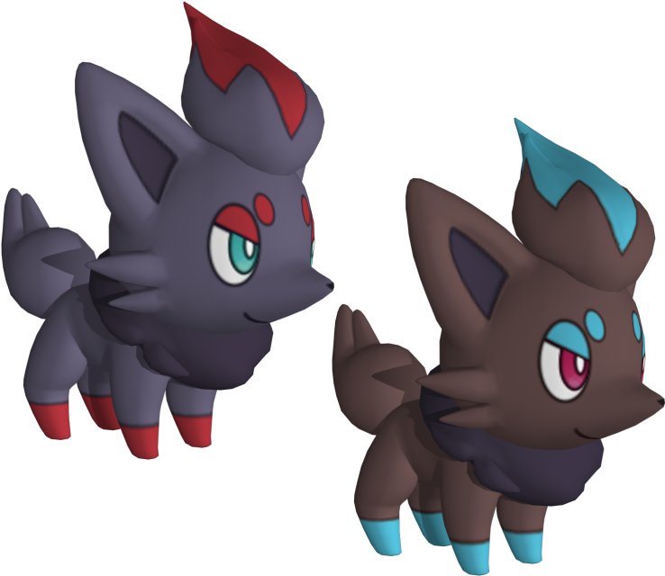 Zorua Pokemon PNG Isolated Picture