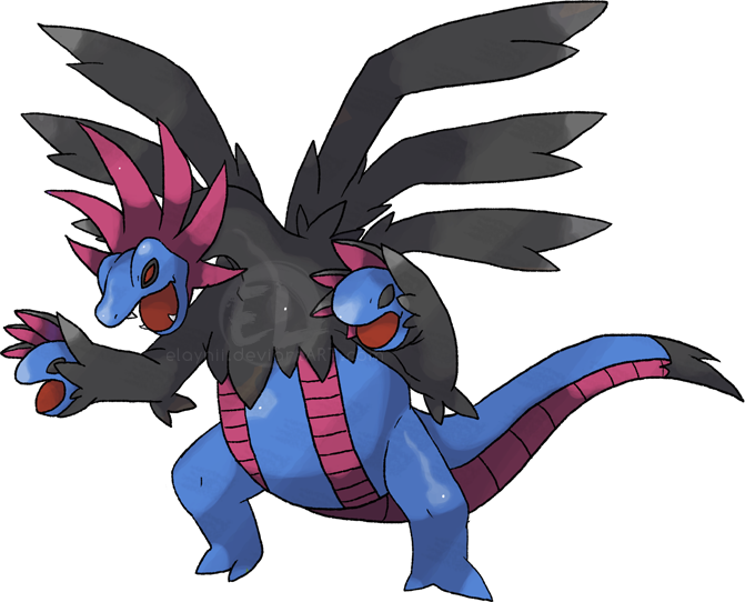 Zweilous Pokemon PNG Isolated Image
