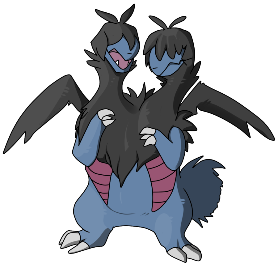 Zweilous Pokemon PNG Isolated Photos