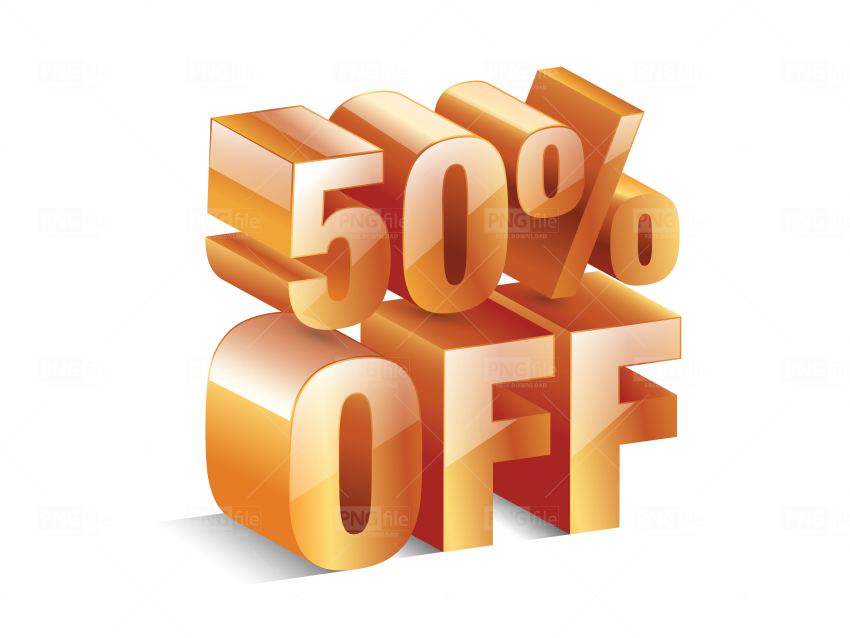 50 Off PNG HD
