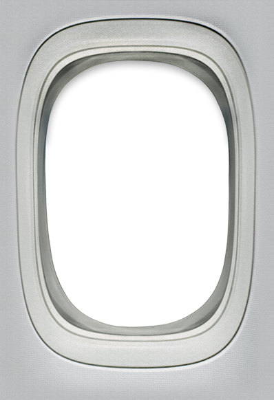 Airplane Window Frame PNG