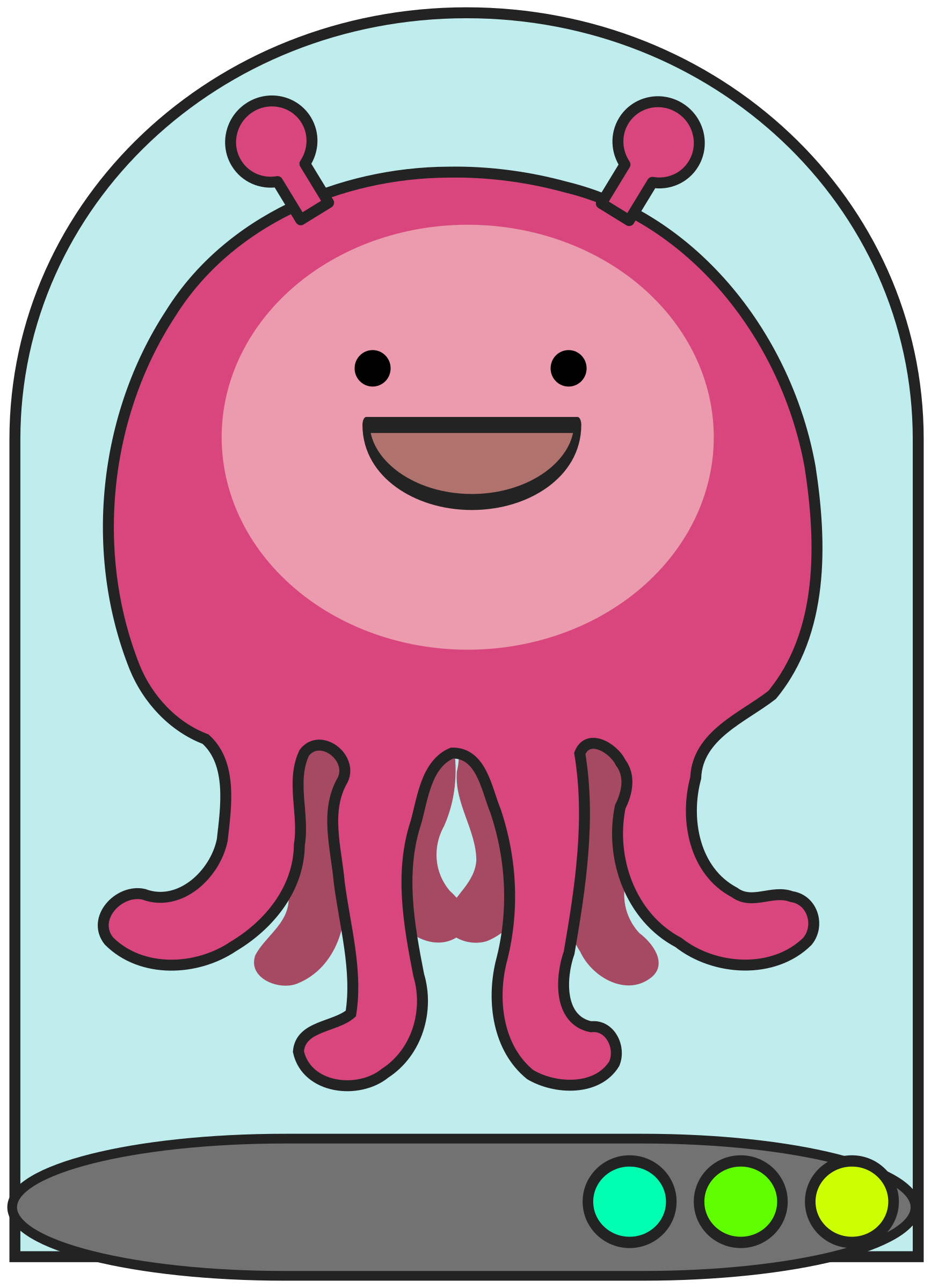 Alien Cartoon PNG Isolated Photo