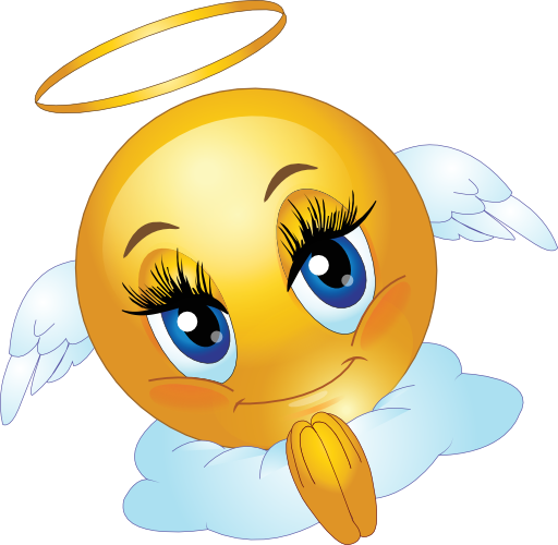 Angel Emoji PNG HD Isolated