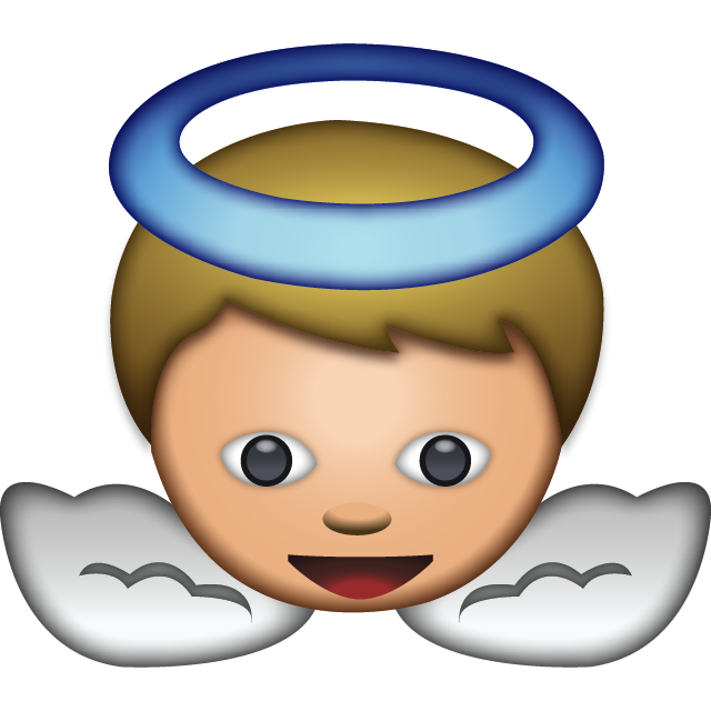 Angel Emoji PNG Isolated HD