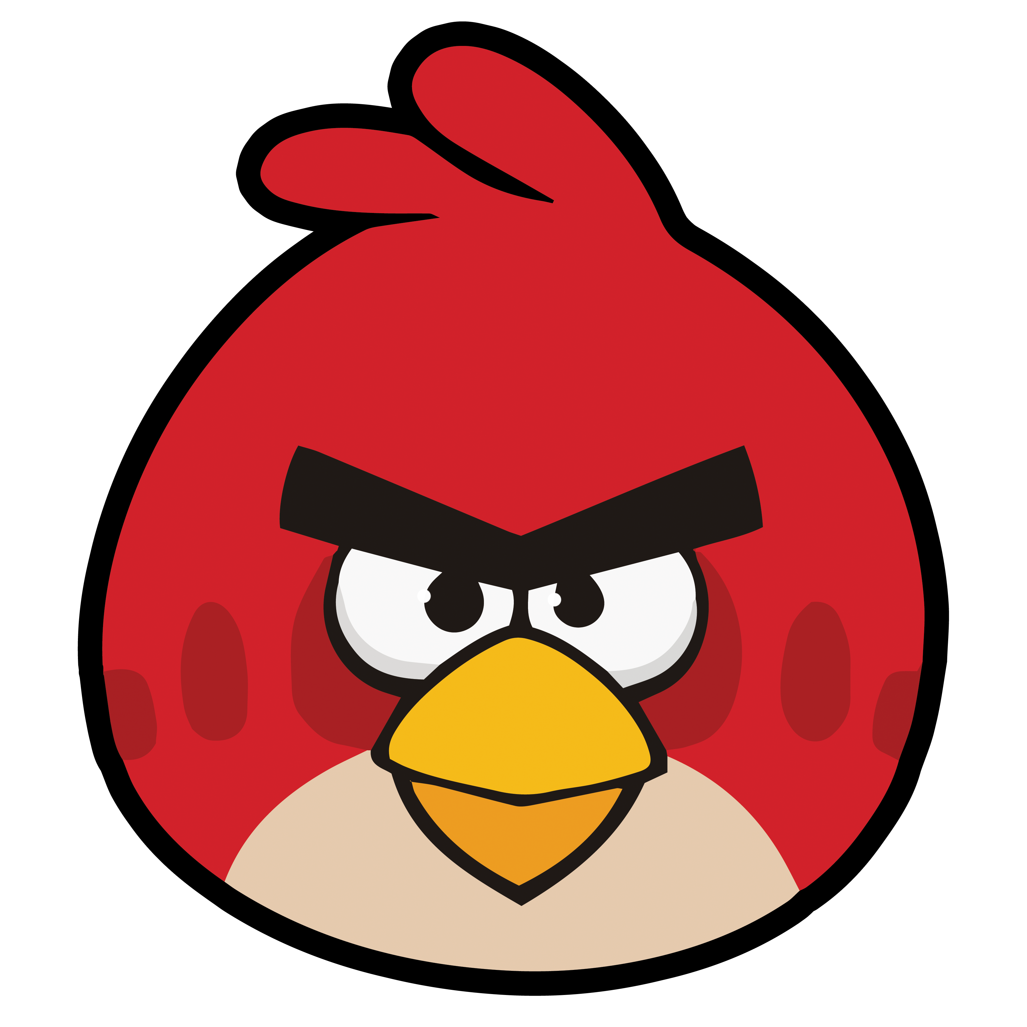 Angry Birds Red PNG Isolated HD