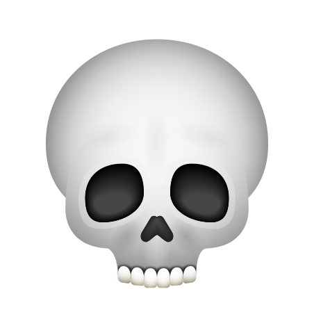 Apple Skull Emoji PNG