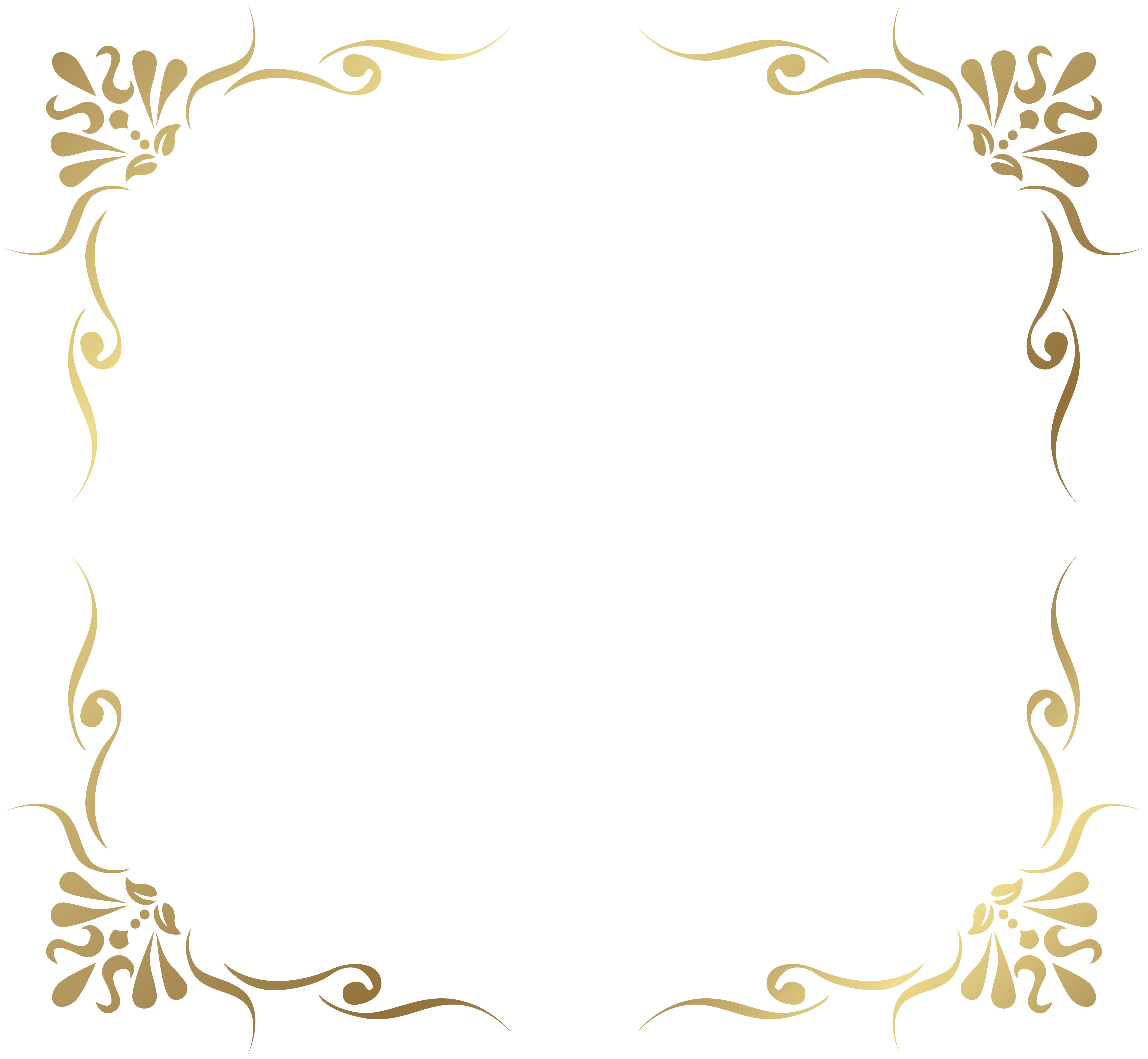 Art Deco Frame PNG Isolated File