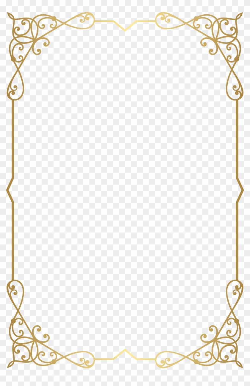 Art Deco Frame PNG Isolated Pic