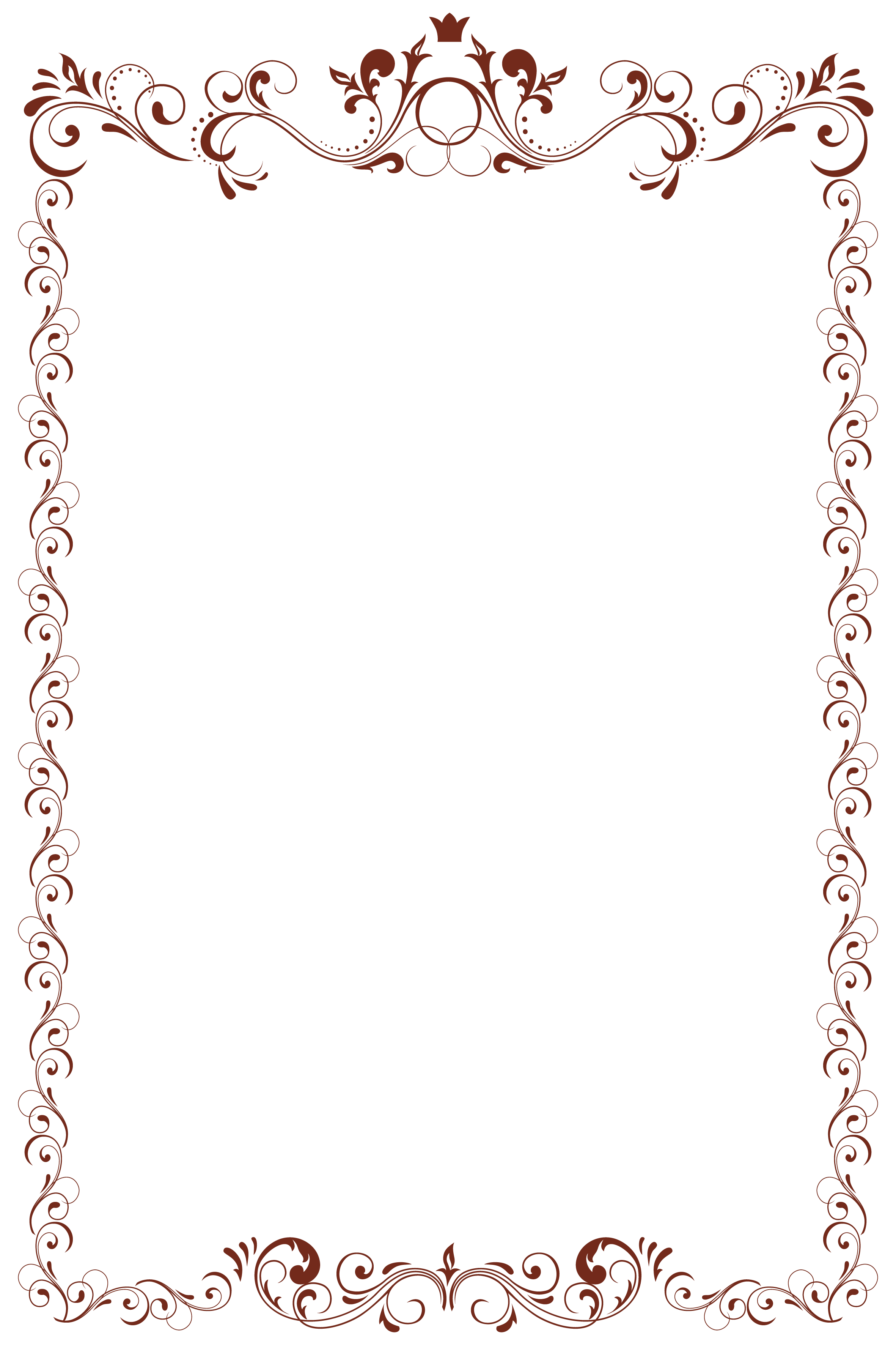 Artistic Frame PNG Isolated HD