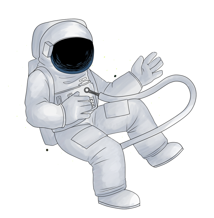 Astronaut Cartoon PNG Clipart