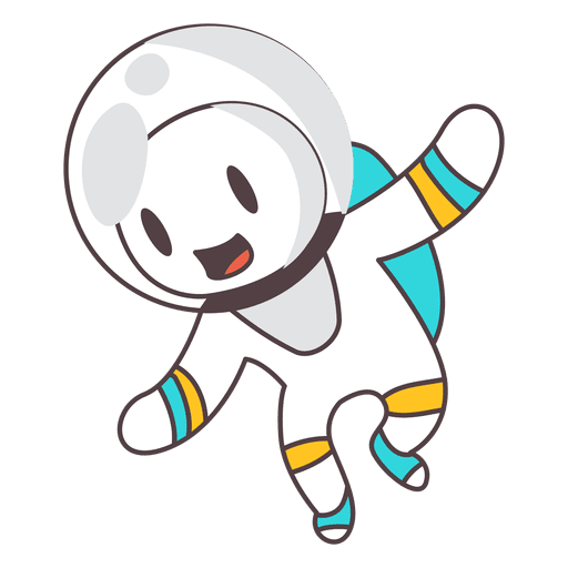 Astronaut Cartoon PNG HD Isolated