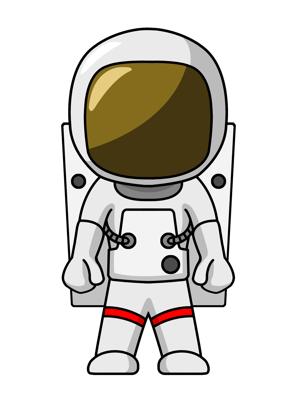 Astronaut Cartoon PNG Image