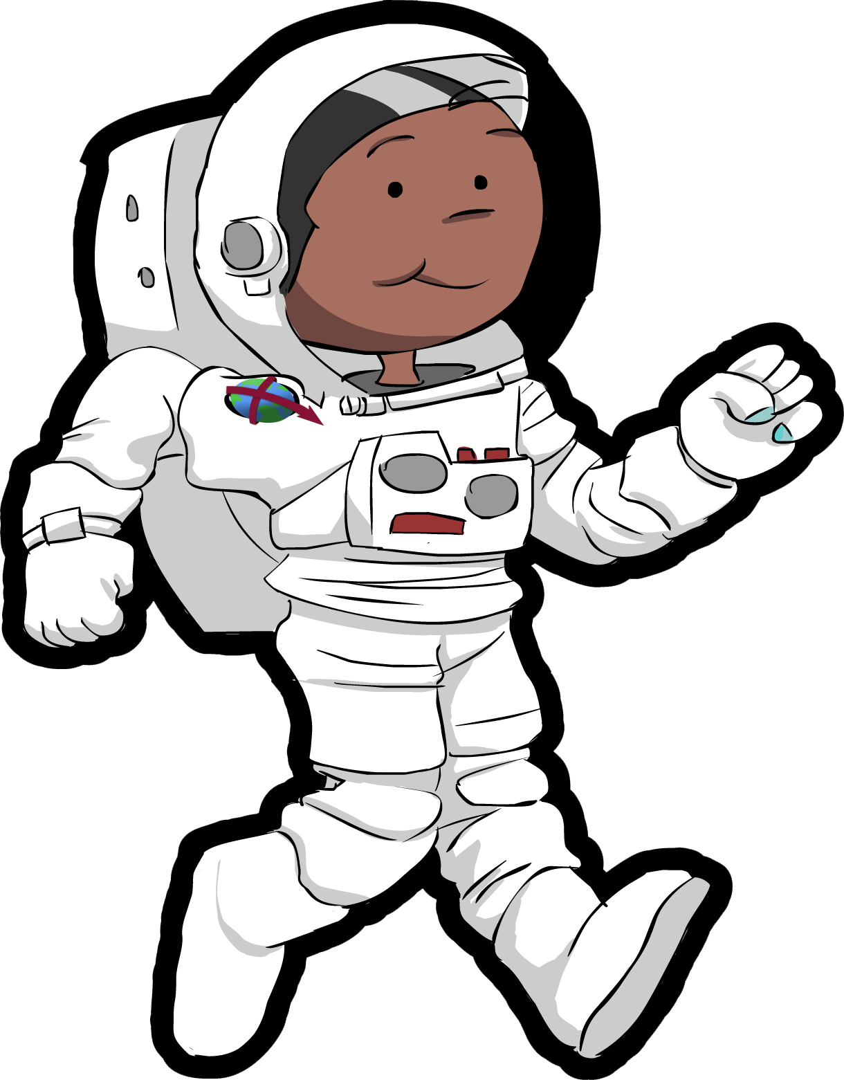 Astronaut Cartoon PNG Pic