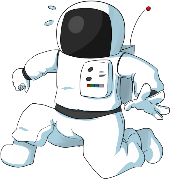Astronaut Cartoon PNG Transparent