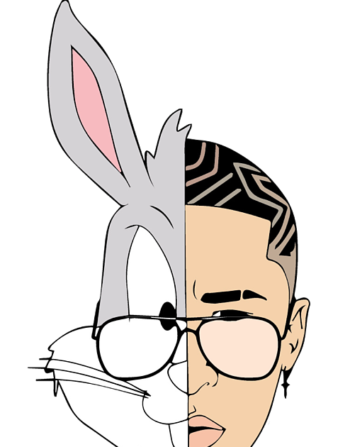 Bad Bunny Cartoon PNG Image