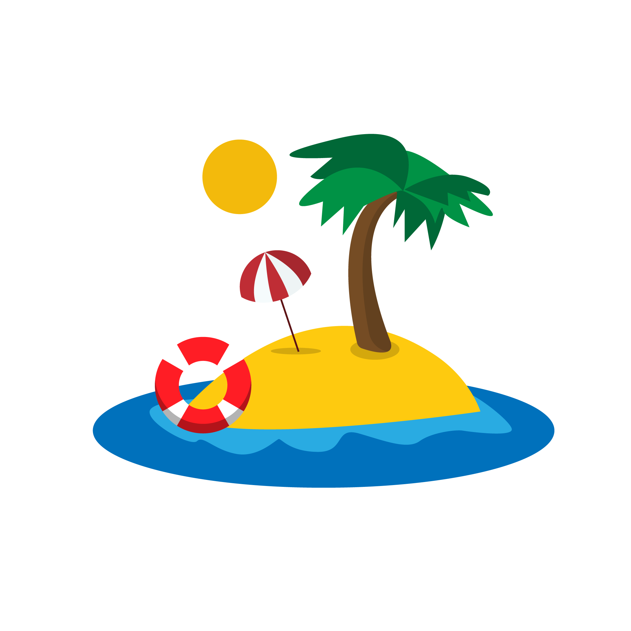 Beach Cartoon PNG Image