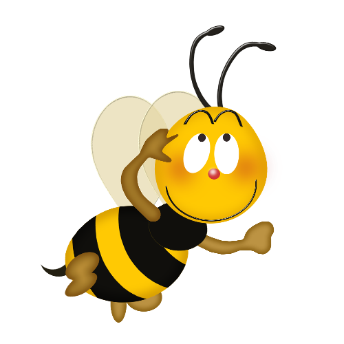 Bee Cartoon PNG HD Isolated
