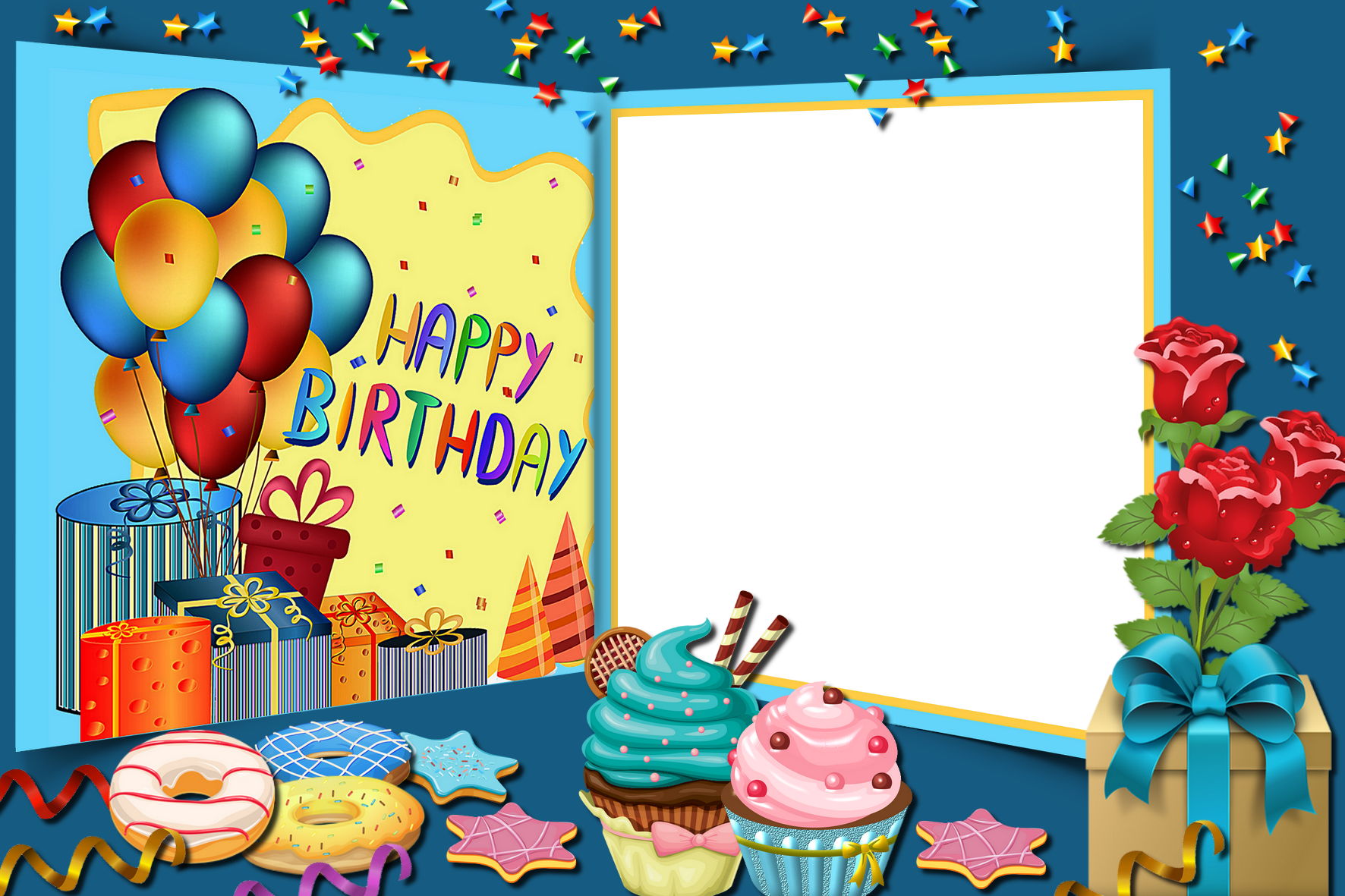 Birthday Frame PNG File