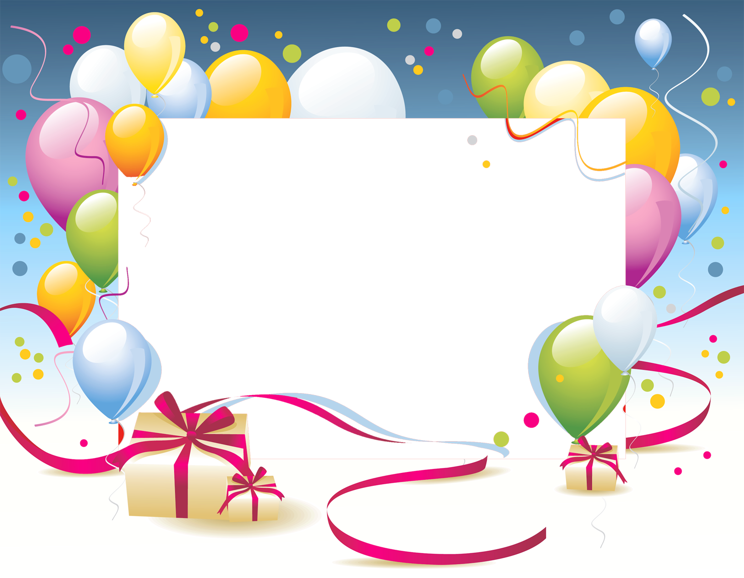 Birthday Frame PNG HD Isolated