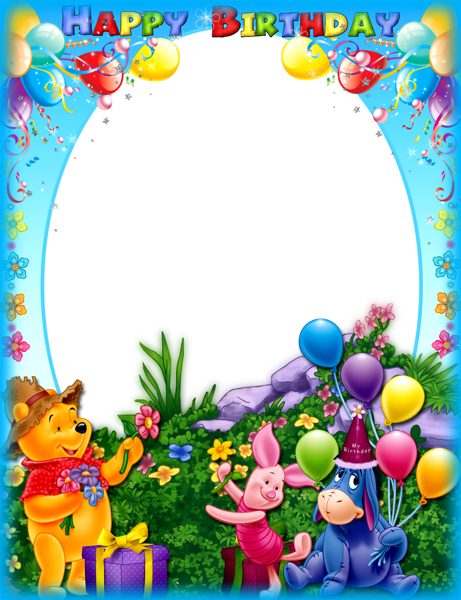 Birthday Frame PNG Isolated File