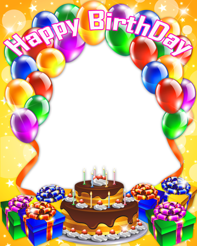 Birthday Frame PNG Isolated HD