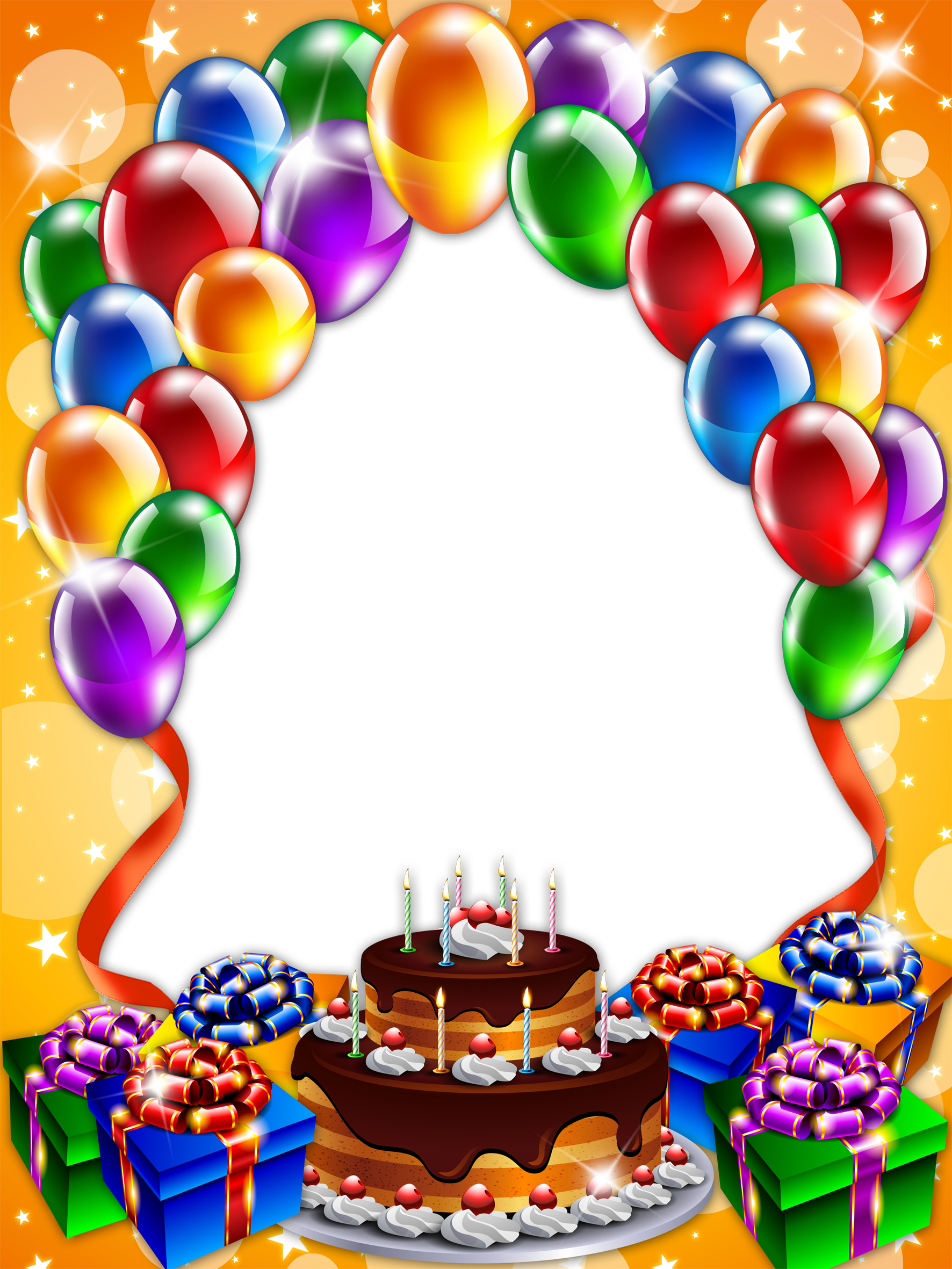 Birthday Frame PNG Isolated Image