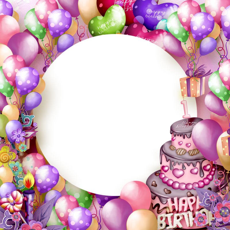 Birthday Frame PNG Isolated Pic