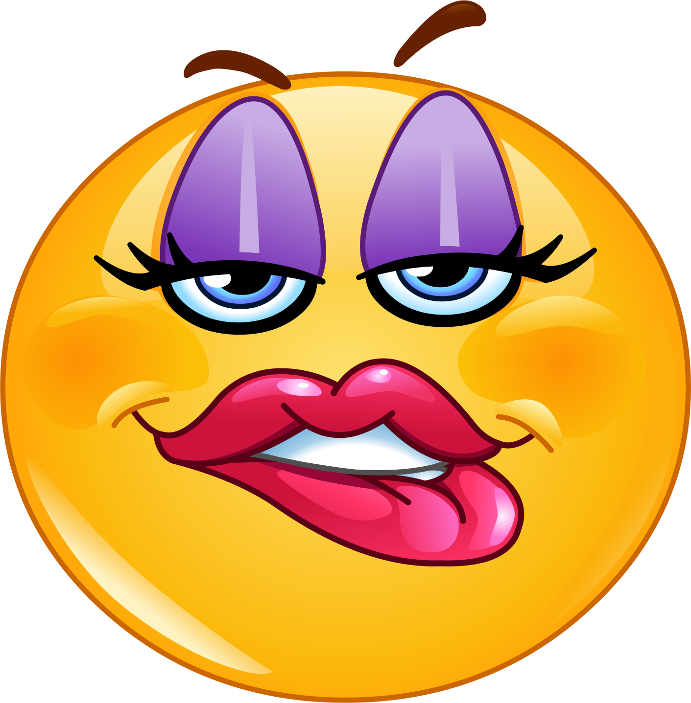 Biting Lip Emoji PNG Clipart