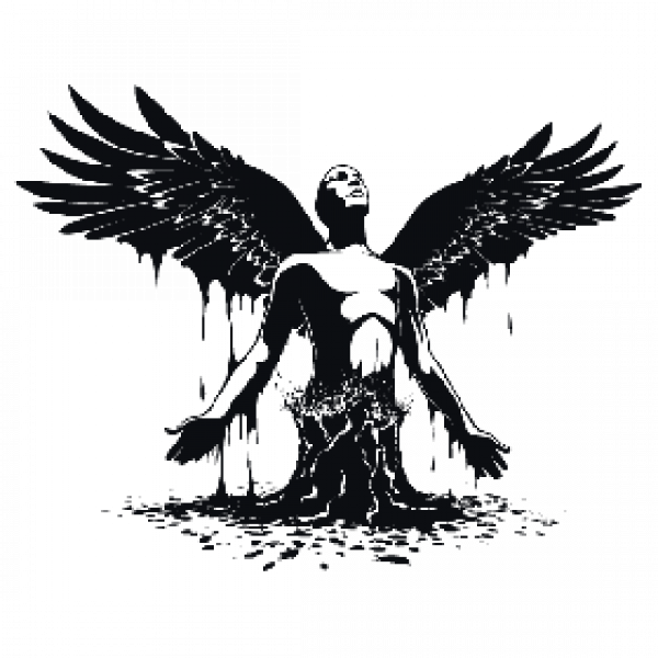 Black Angel PNG Isolated HD