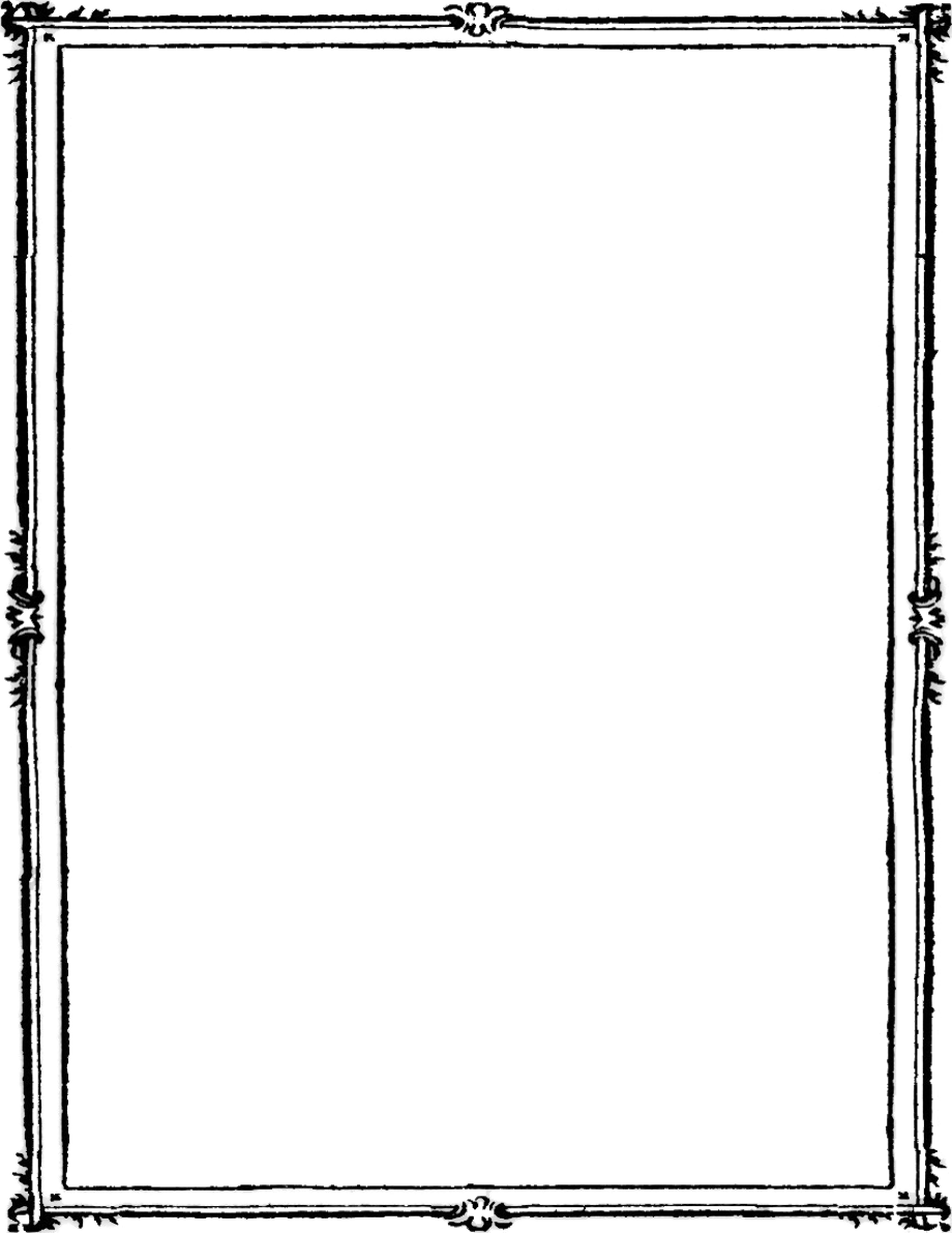 Black Border PNG Isolated HD