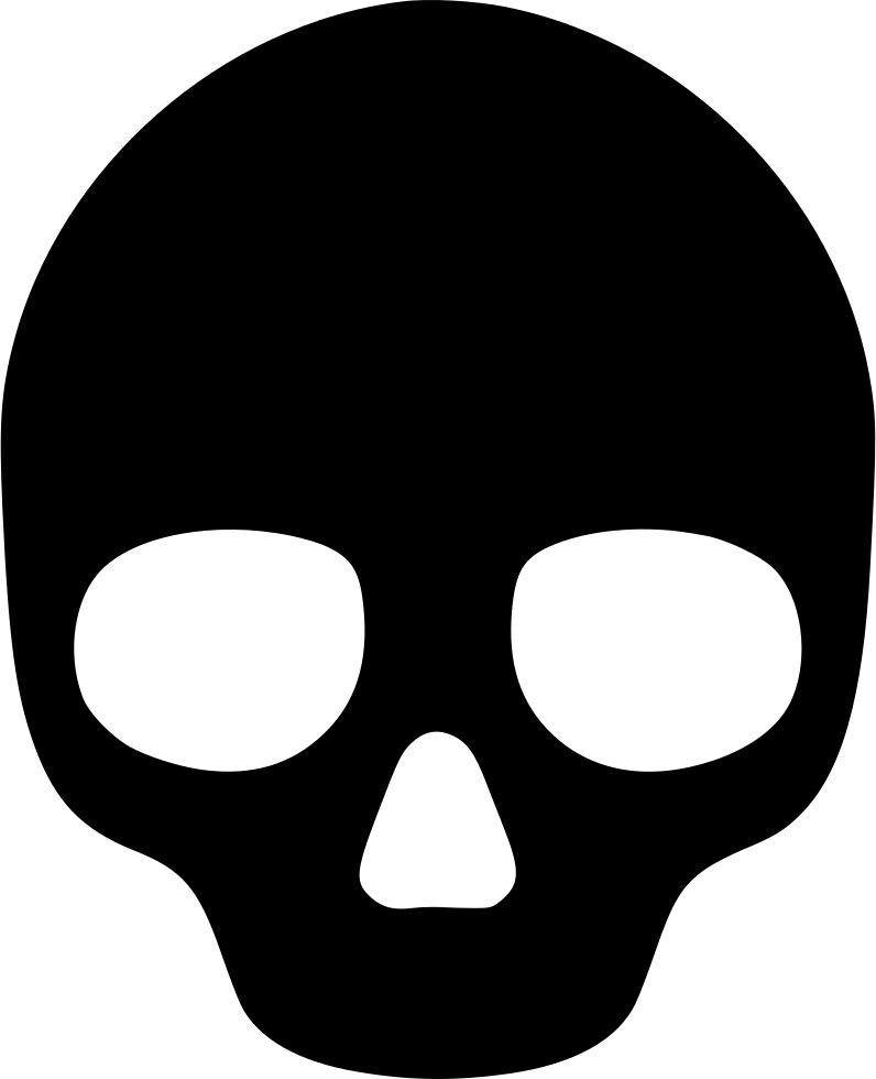 Black Skull PNG Clipart