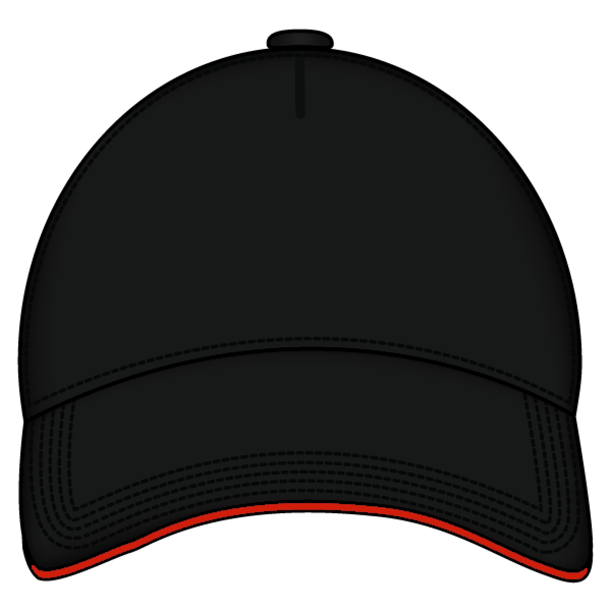 Black Trucker Hat PNG HD