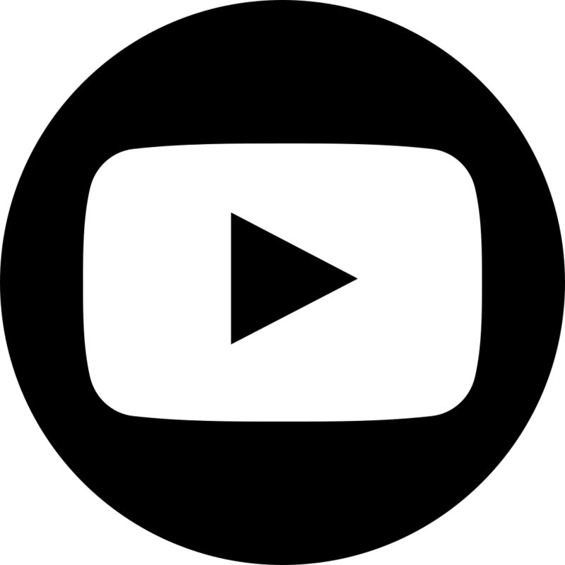 Black Youtube Logo PNG HD