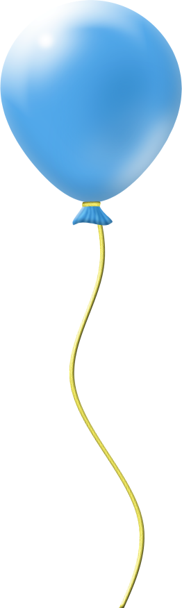Blue Balloon PNG Photo