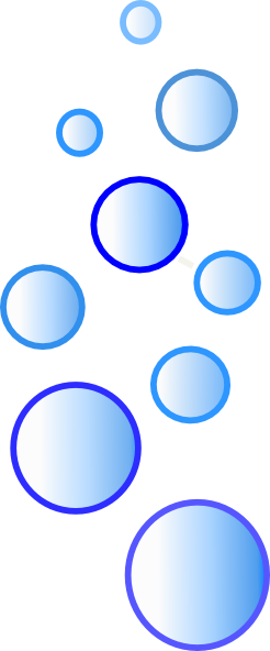 Blue Bubbles PNG Image