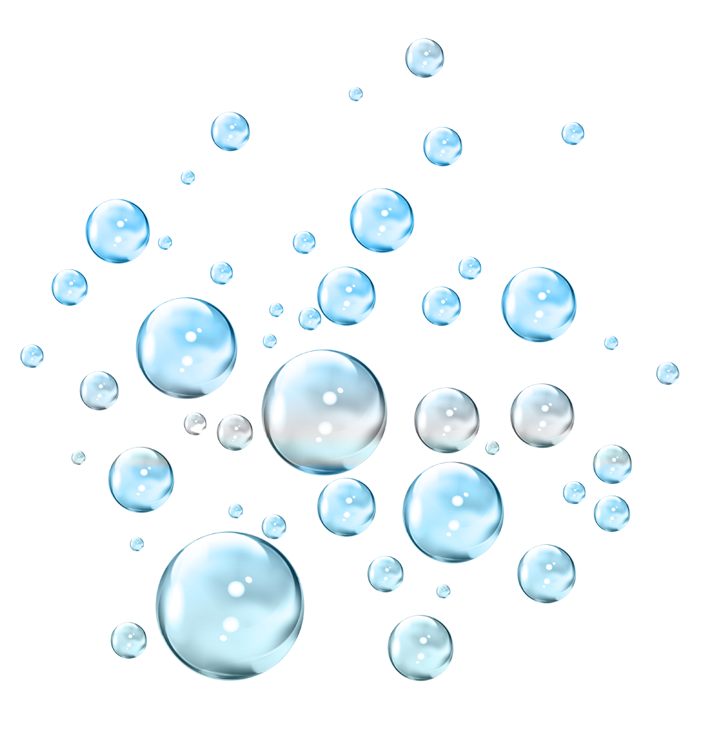 Blue Bubbles PNG Isolated File